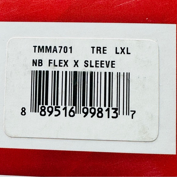 New Balance Flex Arm Sleeve - Baseball / Basketball Compression - Red - Picture 2 of 7